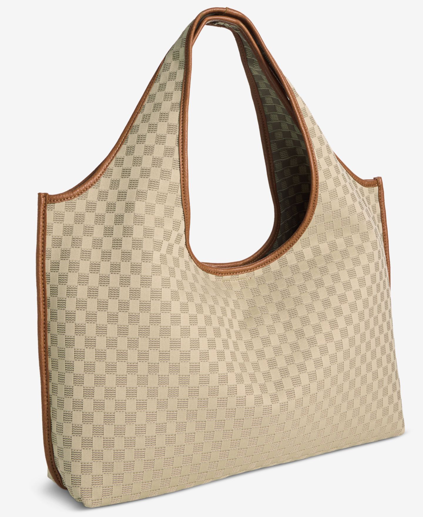 Женская сумка Style & Co Checkered Soft Knit, цвет: Бежевый — фото 3
