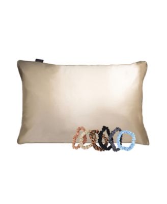 100% Silk Haircare Set, Pillowcase and Scrunchies