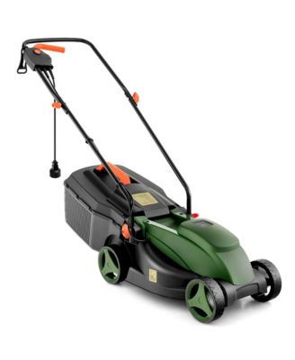 Electric Corded Lawn Mower 10-AMP 13-Inch Walk-Behind Lawnmower with Collection Box