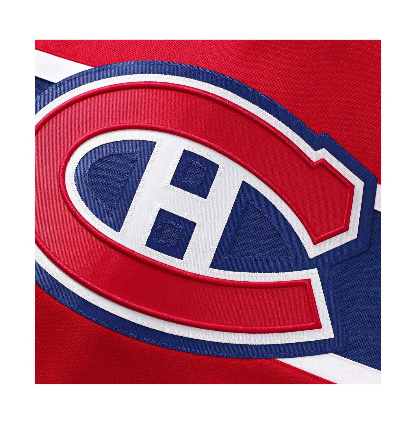 Мужской топ Fanatics Lane Hutson Red Montreal Canadiens Home Premium Jersey — фото 4