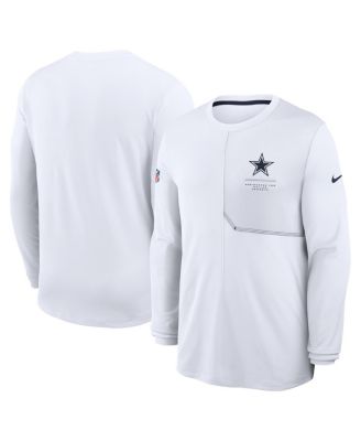 Men's White Dallas Cowboys Sideline Coaches UV Dri-FIT Long Sleeve T-Shirt