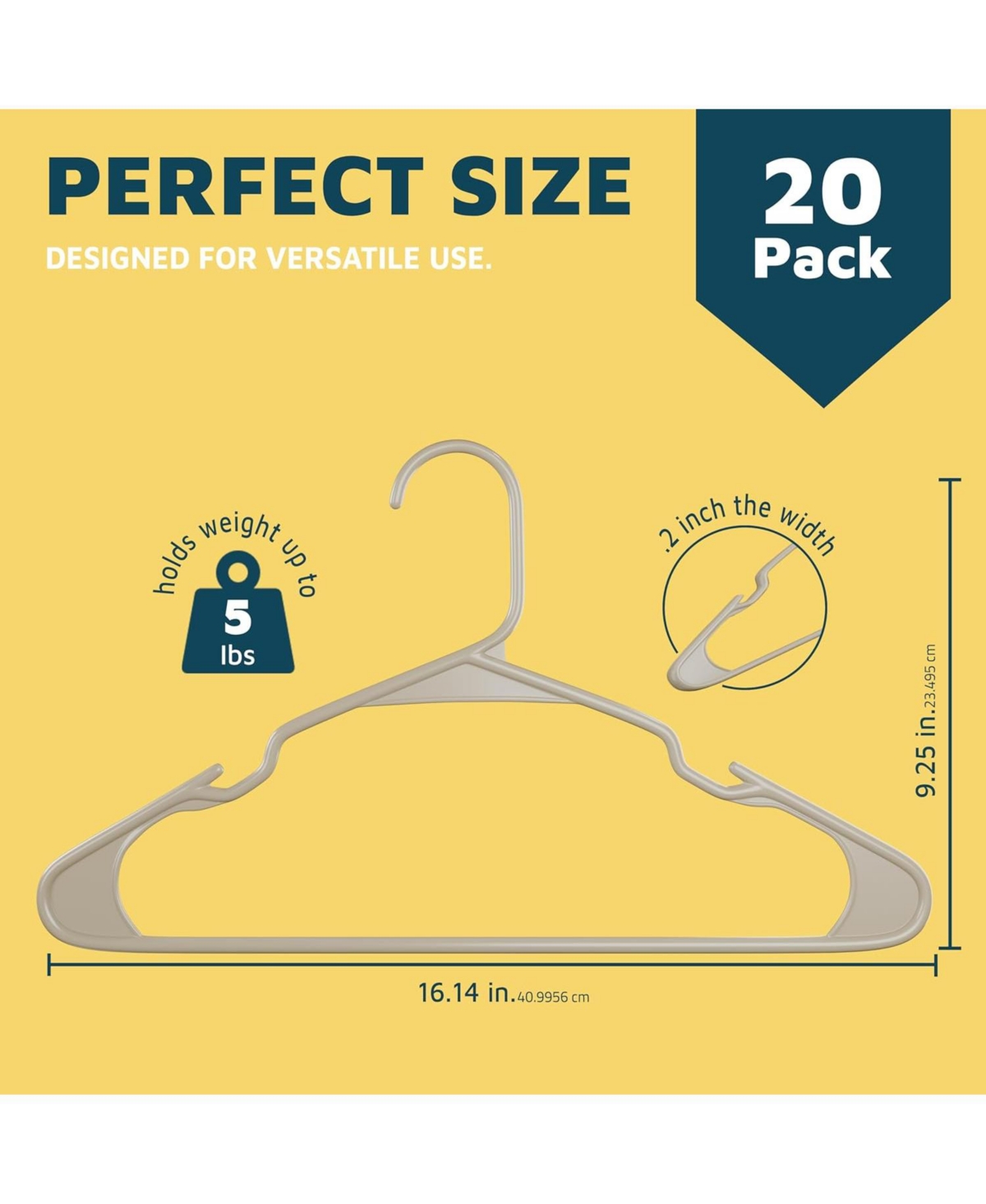 Lifemaster heavy-duty plastic hangers with non-slip grooves and space-saving design hold 5 Pounds and are ideal for clothes and dresses Pack of
