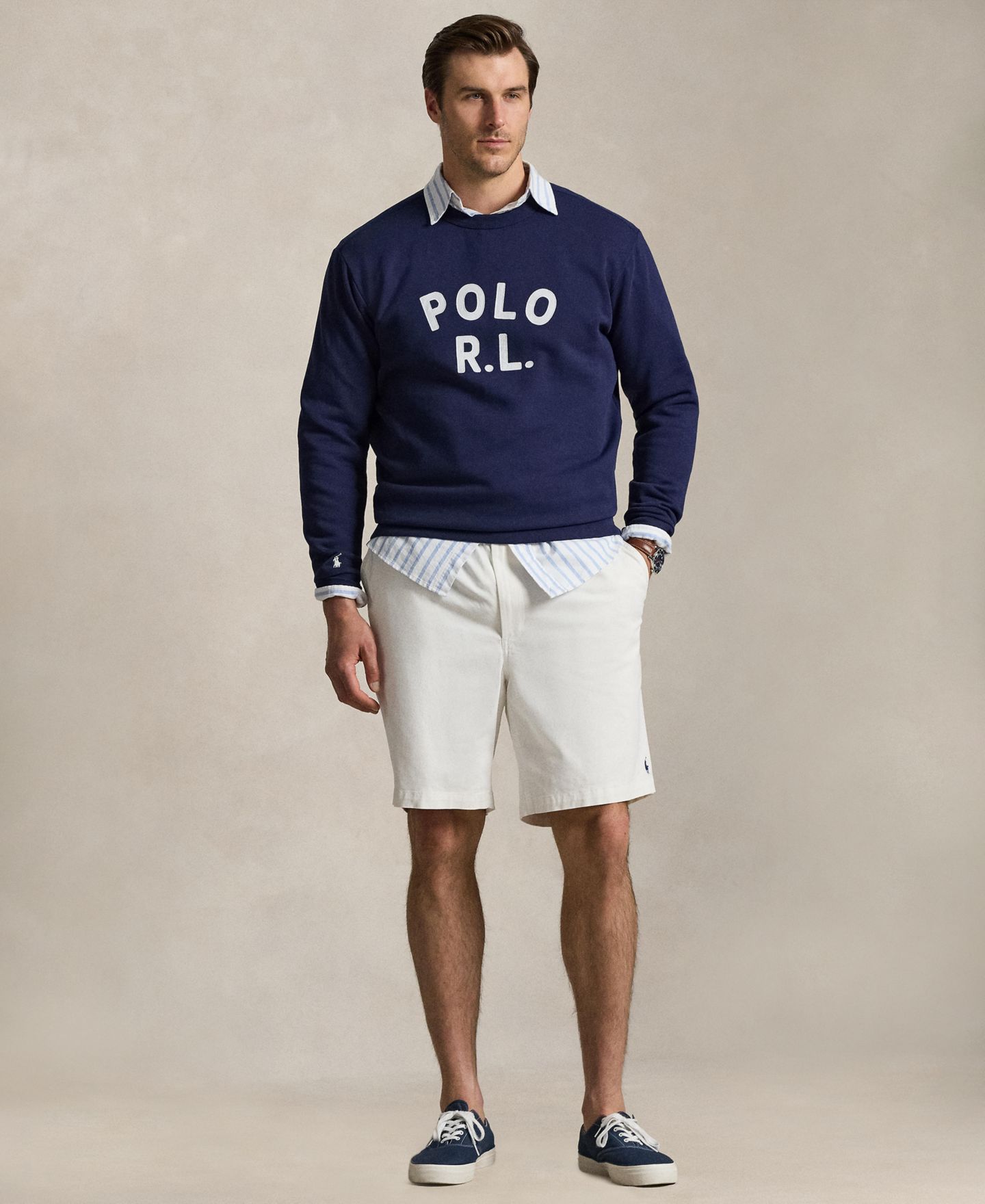 Мужские толстовки Polo Ralph Lauren Big & Tall Logo Fleece, цвет: Тёмно-синий — фото 2