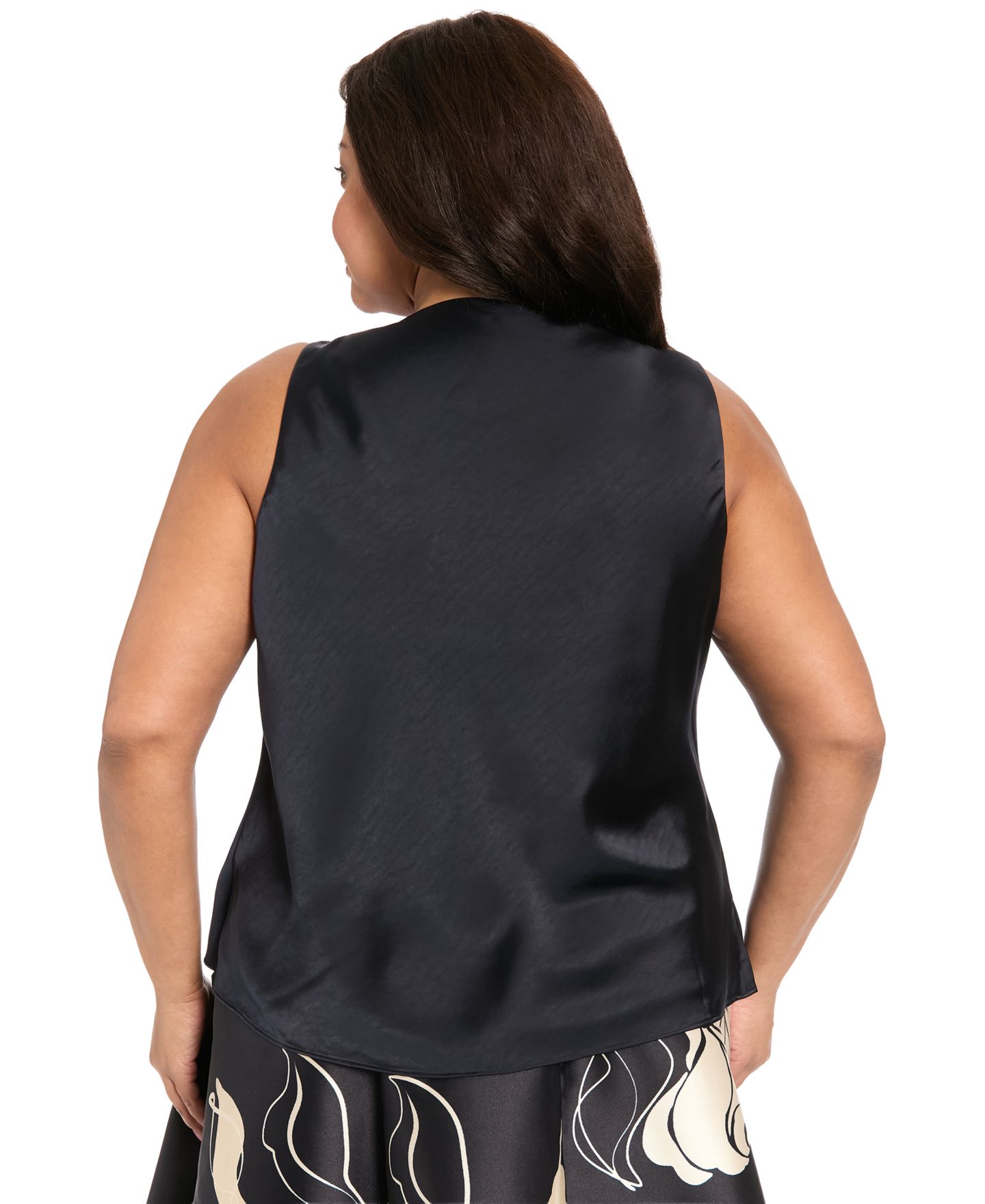Женский топ Muse Plus Size Draped Front Asymmetrical, цвет: Сумеречный тёмно-синий — фото 5