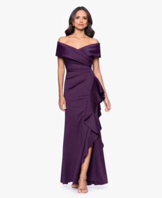 satin short sleeve dress Beaded Satin Short Sleeve Gown by Ladivine CC447 – ABC Fashion