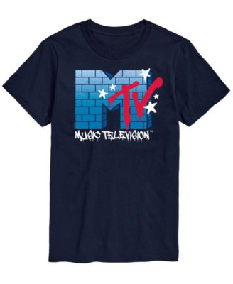 Men's MTV Logo Brick Wall Short-Sleeve Graphic T-Shirt