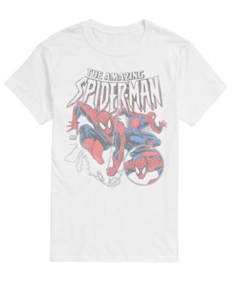 Men's Spiderman Web Circle Short-Sleeve Graphic T-Shirt