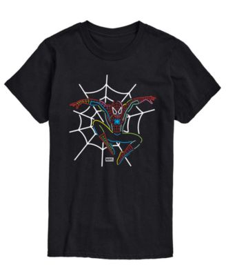 Men's Spiderman Neon Short-Sleeve Graphic T-Shirt