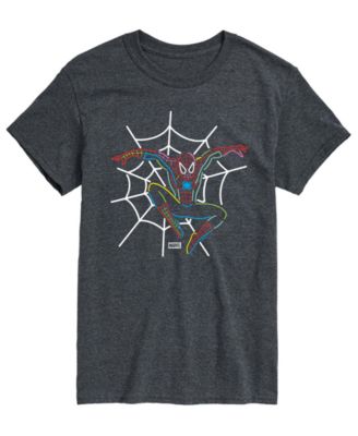 Men's Spiderman Neon Short-Sleeve Graphic T-Shirt