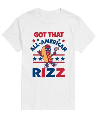 Men's All American Rizz Hotdog Short-Sleeve Graphic T-Shirt