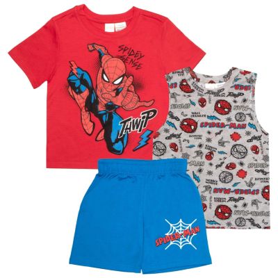 Boys T-Shirt, Tank Top and Shorts 3 Piece Bundle Set