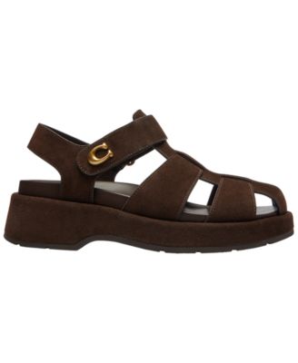COACH Women's Sculpted C Fisherman Round Toe Sandals - Macy's