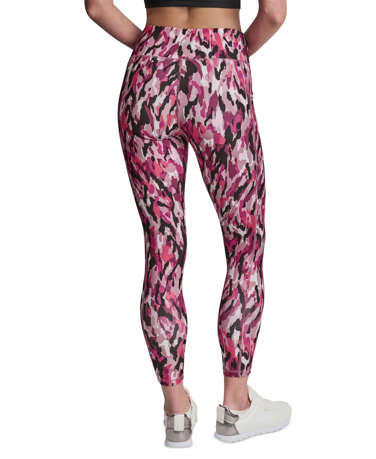 Женские брюки DKNY Sport DKNY Printed High-Wasit Fitness Tights, цвет: Brushstroke Punch — фото 3