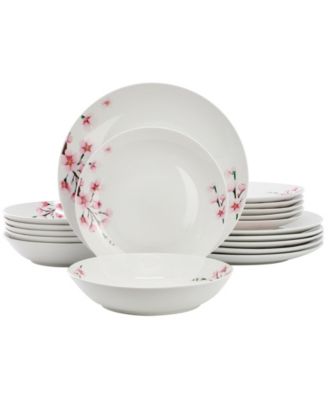 Tamara Cherry Blossom 18-Pc. Dinnerware Set, Service For 6