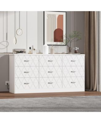 modern tv dresser Amazon.com: Giantex Dresser TV Stand for 65 Inch TV, Modern Entertainment  Center w/Power Outlets, Open Shelf & Fabric Drawers, Television Stands, TV  Console Table for Living Room Bedroom (Natural+White) : Home &