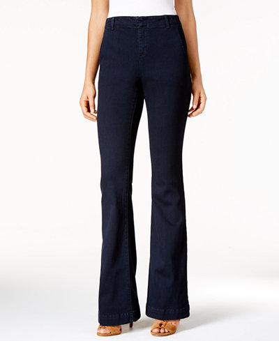 INC International Concepts Curvy-Fit Denim Trousers, Only at Macy's ...