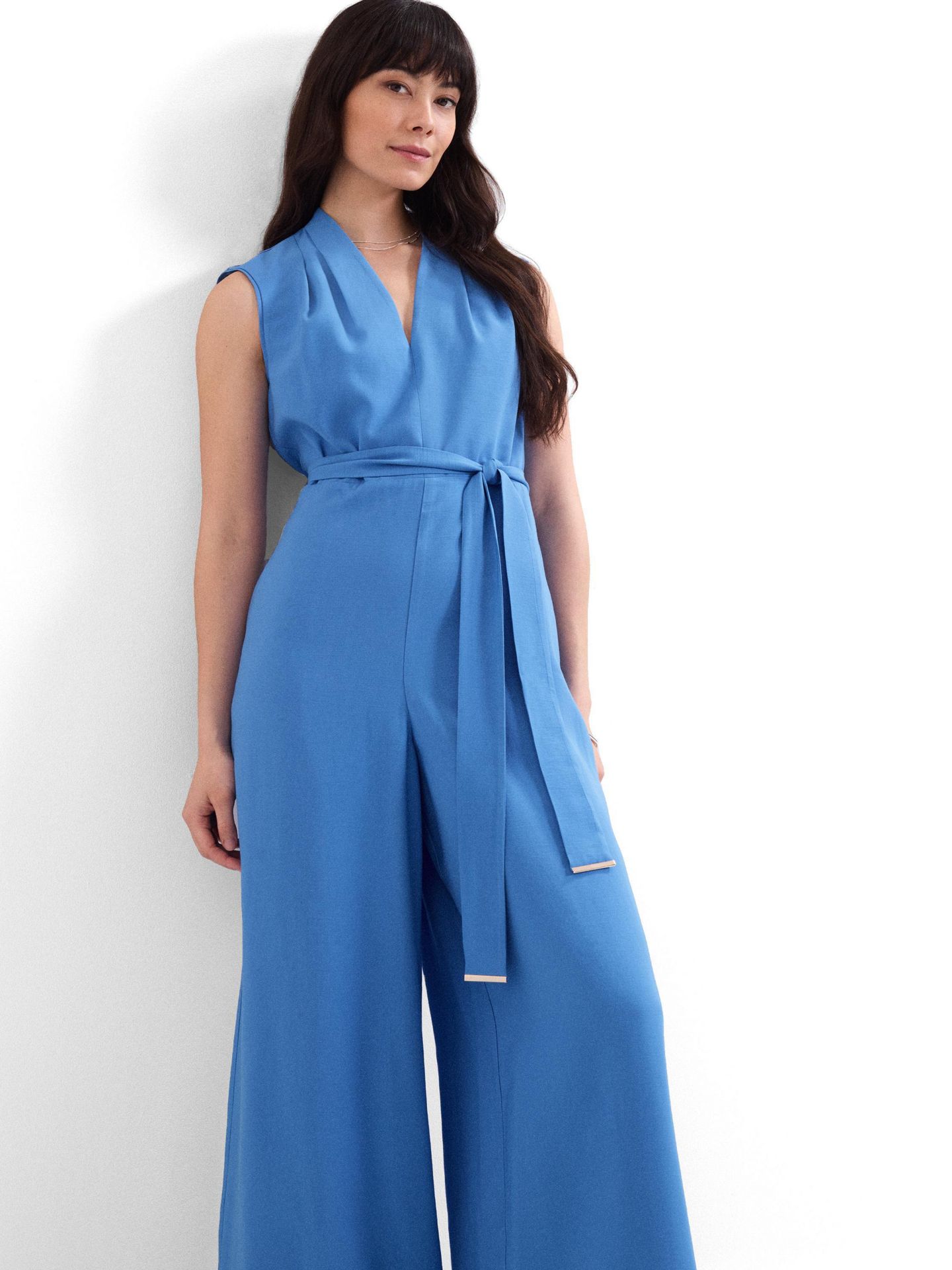 Женский комбинезон Phase Eight Marta V-Neck Jumpsuit, цвет: Синий — фото 3