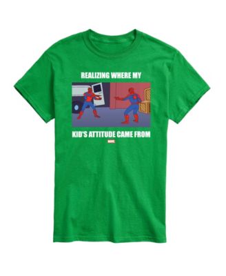 Men's Spider-Man My Kids Attitude Short-Sleeve Graphic T-Shirt