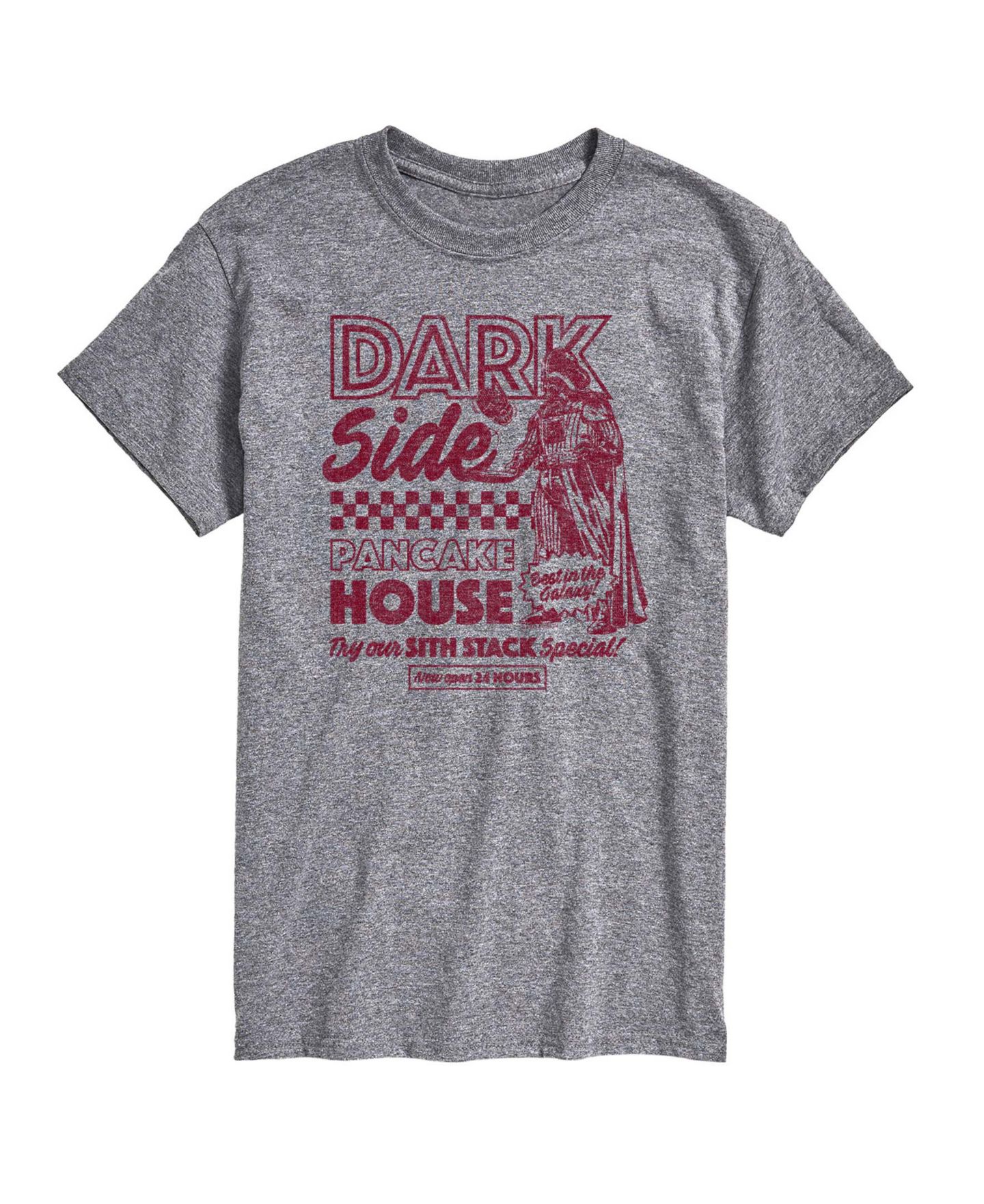 Мужская футболка AIRWAVES Dark Side Pancake House Short-Sleeve Graphic, цвет: Меланжевый — фото 1