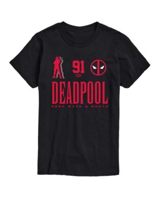 Men's Deadpool Sporty Merc With A Mouth Short-Sleeve Graphic T-Shirt