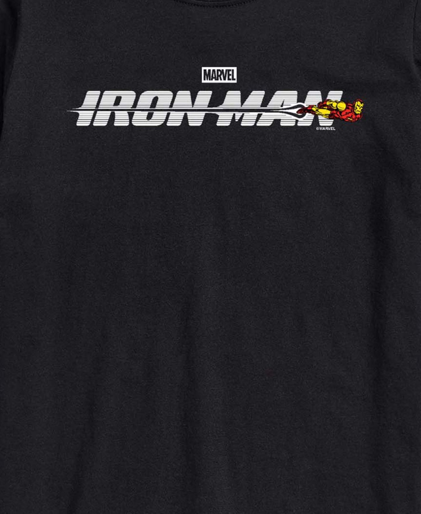 Мужская футболка AIRWAVES Iron Man Logo Short-Sleeve Graphic, цвет: Чёрный — фото 3