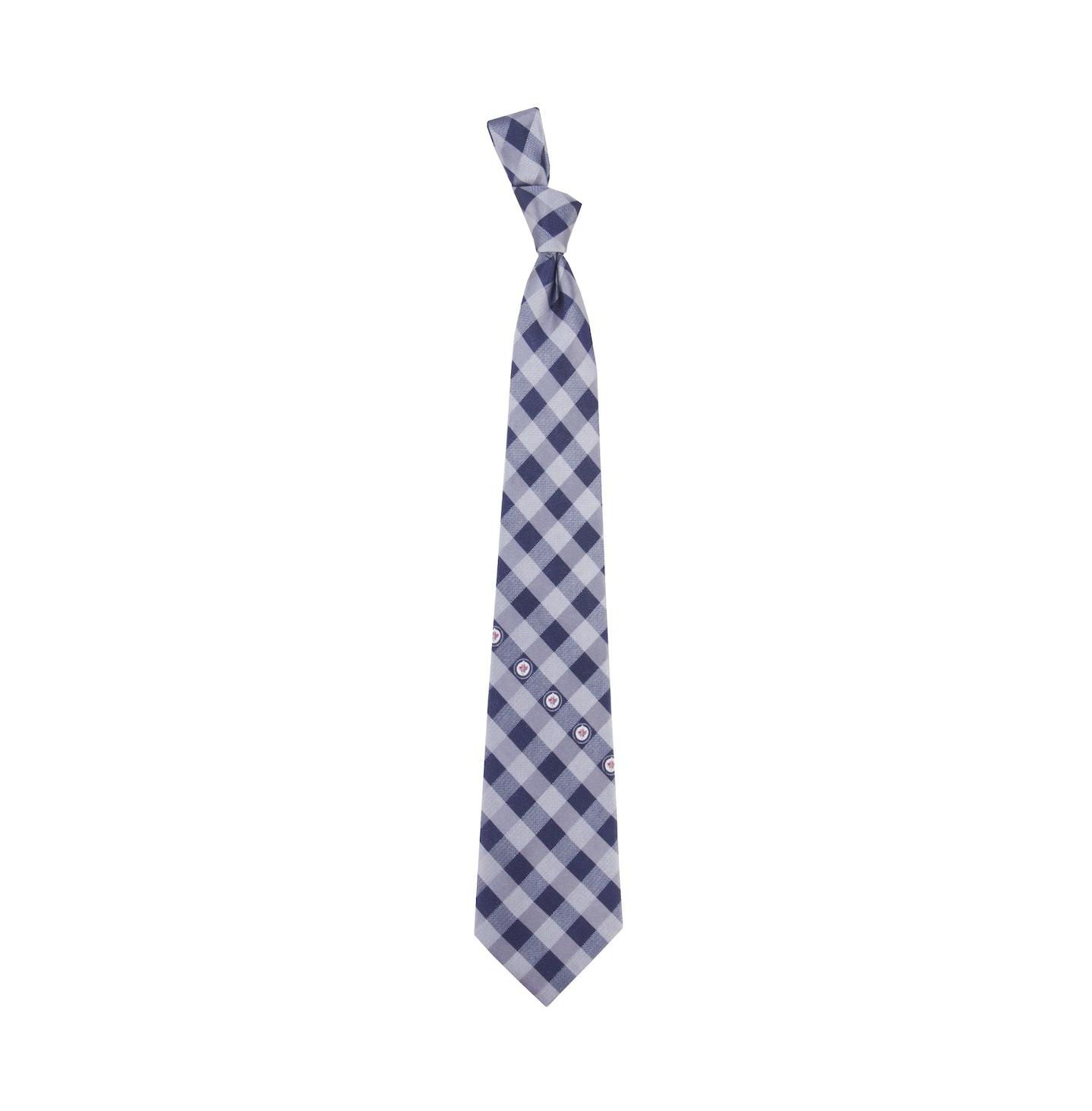 Мужской галстук Eagles Wings Winnipeg Jets Woven Poly Check Tie — фото 1
