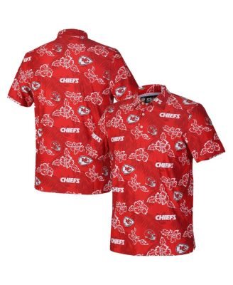 Men's Red Kansas City Chiefs Pua Performance Game Day Polo Shirt