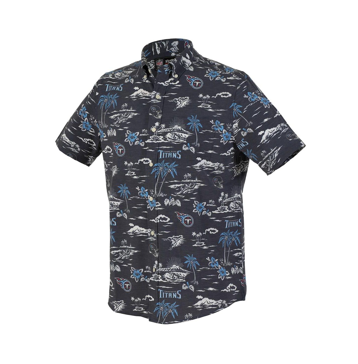 Мужская рубашка Reyn Spooner Navy Tennessee Titans Kekai Performance Button-Down — фото 2