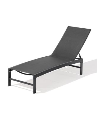 Outdoor Patio Adjustable Chaise Lounge Chair