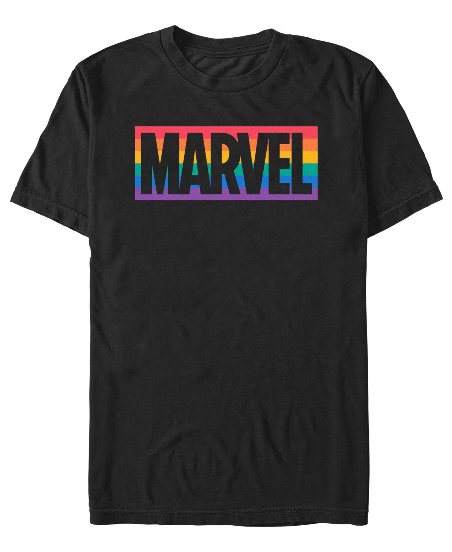 Мужская футболка Design By Humans Pride Color Logo Short-Sleeve, цвет: Чёрный — фото 1