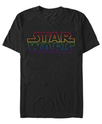 Men's Outline Rainbow Logo Short-Sleeve T-Shirt