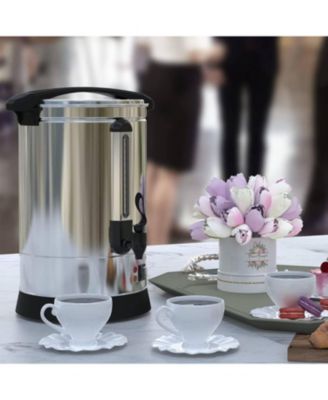 14L Commercial Stainless Steel Coffee Urn for Weddings, Parties, Meeting Rooms, Outdoor Bar, Lounges