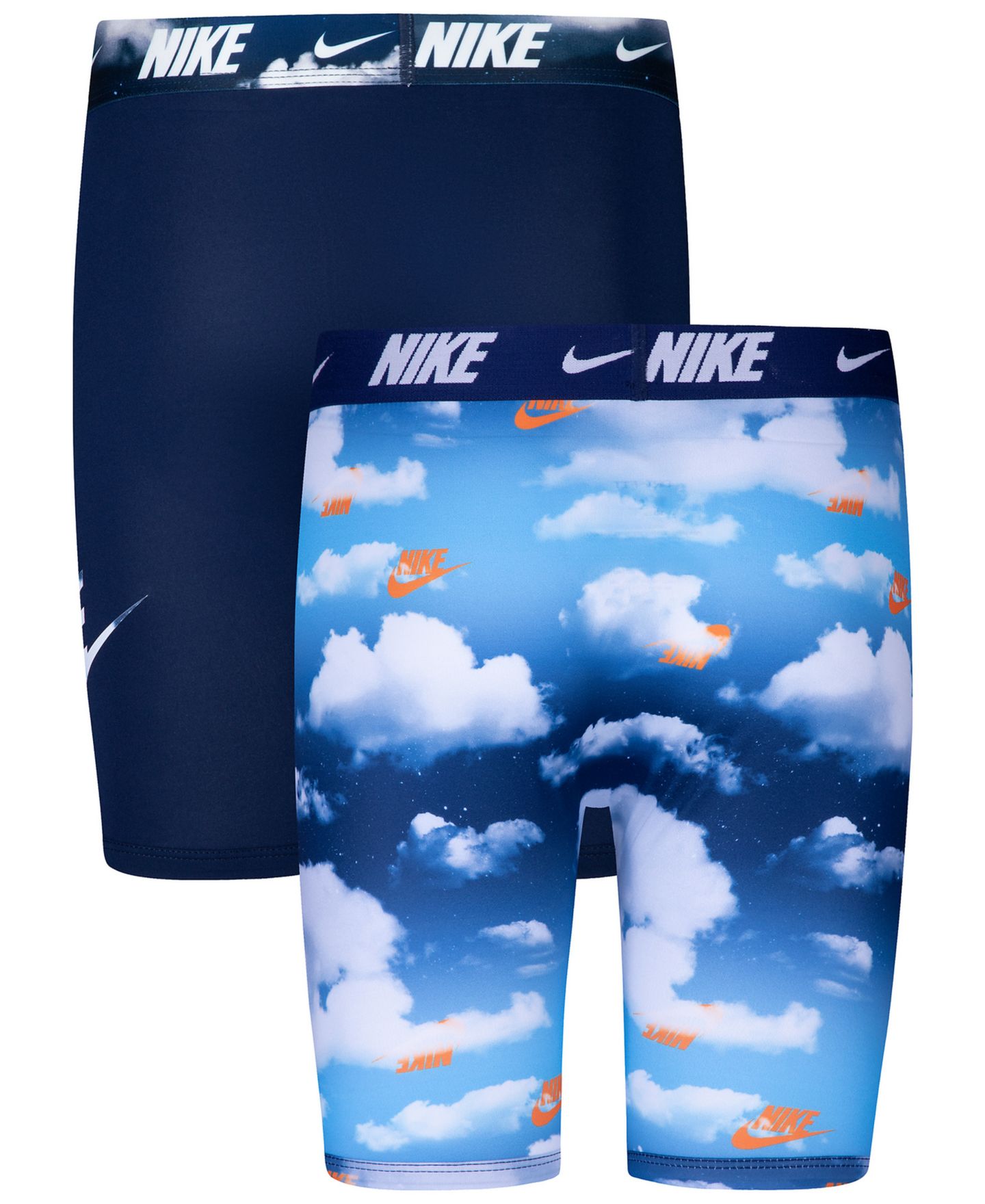 Детские боксеры Nike с принтом, набор из 2 шт., 8-20, цвет: Полуночный тёмно-синий — фото 2