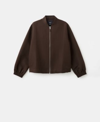 Women's Linen Bomber Jacket