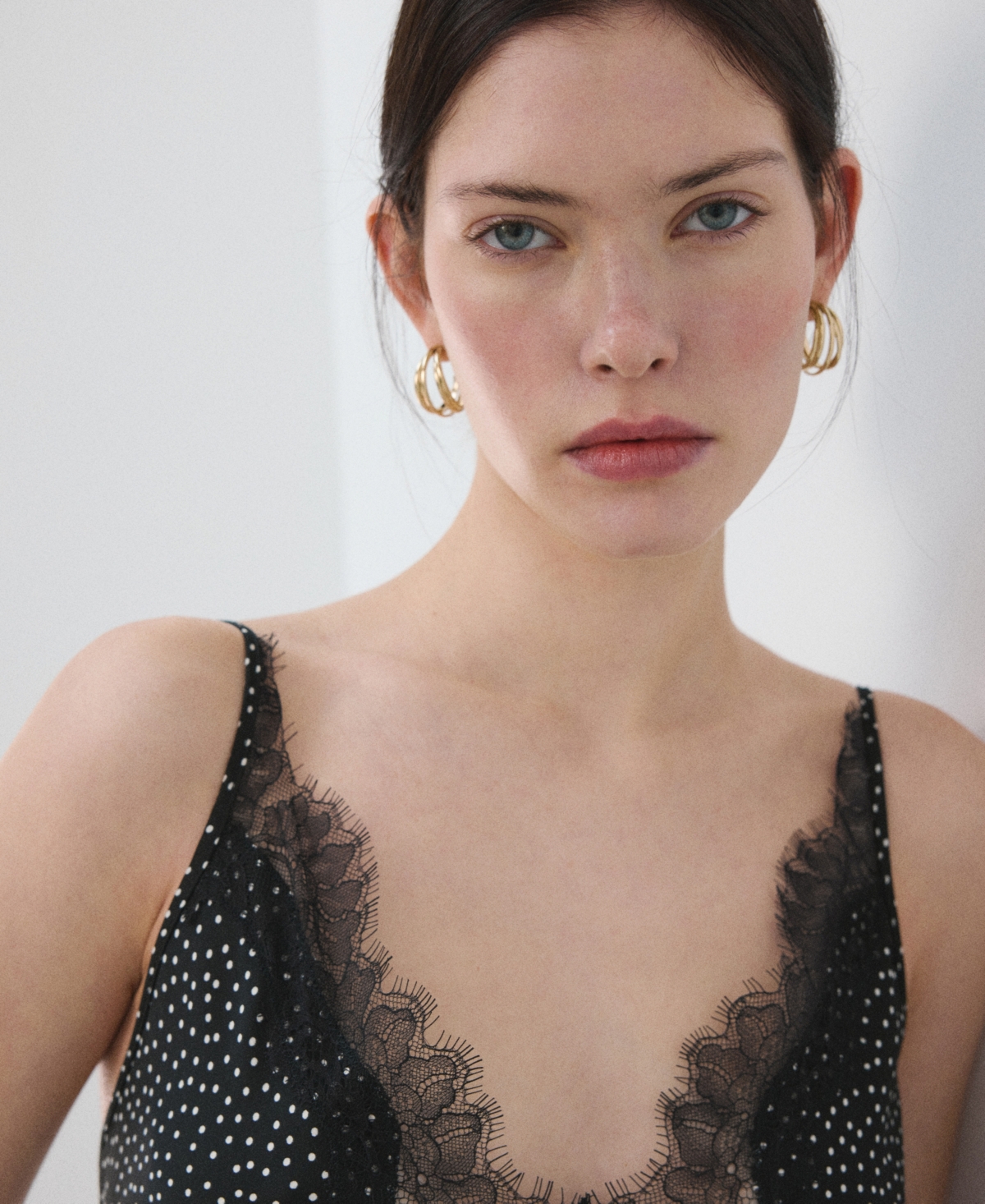 Mango Women's Polka Dot Lace Dress