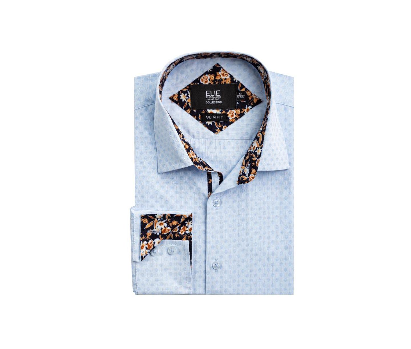 Мужская рубашка Elie Balleh Slim Fit Jacquard Dot Button-Down — фото 2