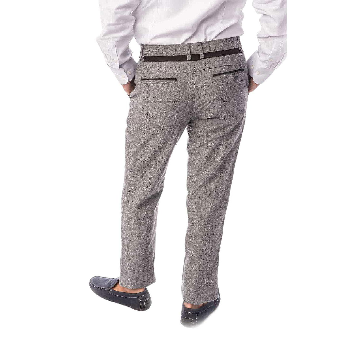 Мужские брюки Elie Balleh Casual Slim Fit, цвет: Чёрный — фото 3