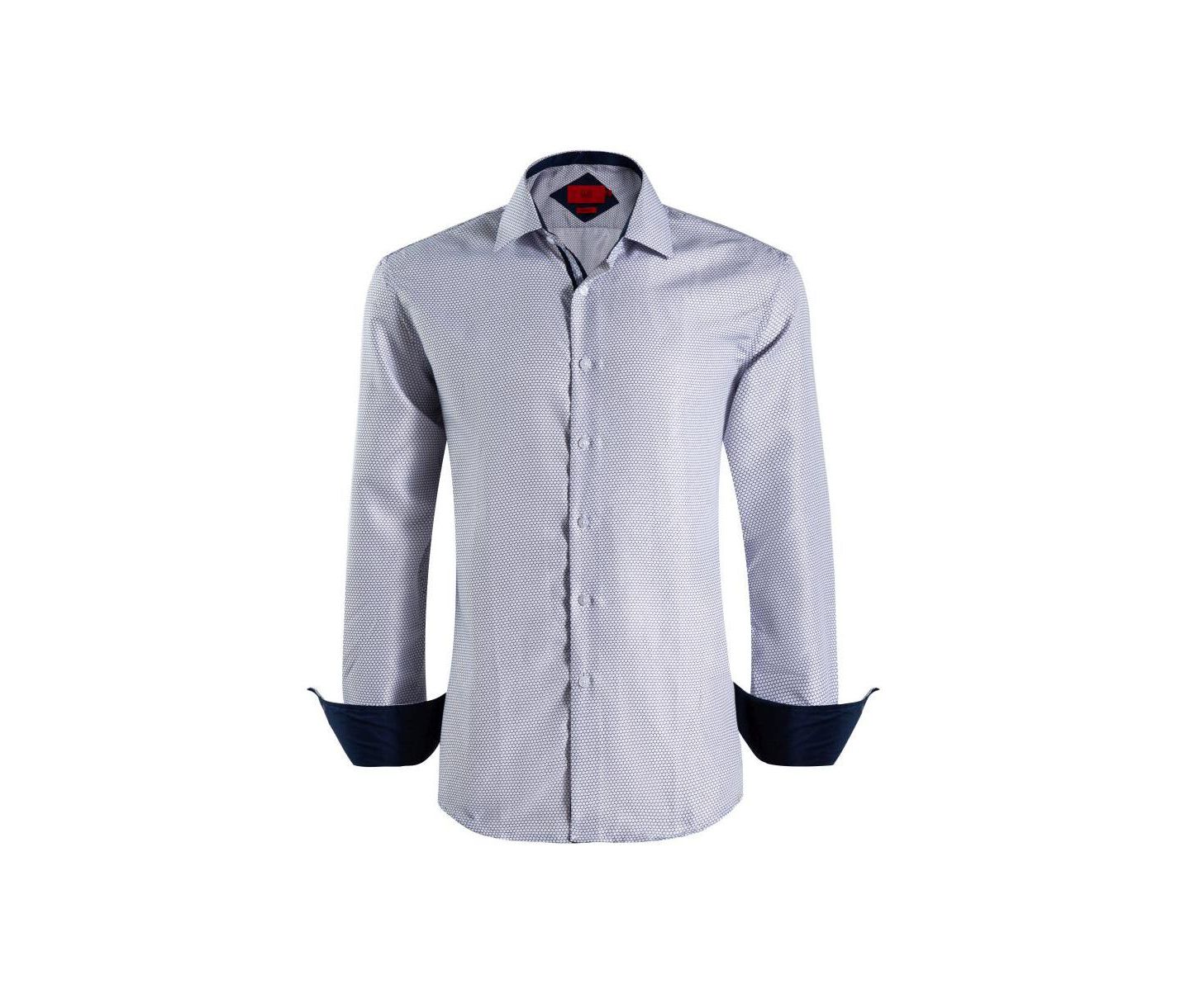 Мужская рубашка Elie Balleh Slim Fit Honeycomb — фото 3
