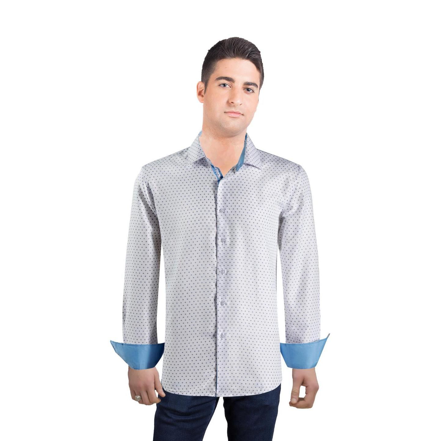 Мужская рубашка Elie Balleh Slim Fit Modern Ditsy Print — фото 1