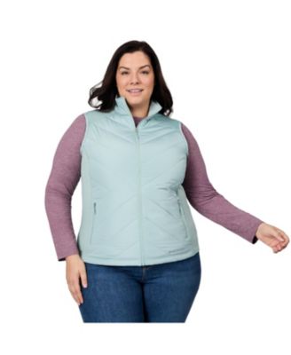 Plus Size Quilted Hybrid Vest