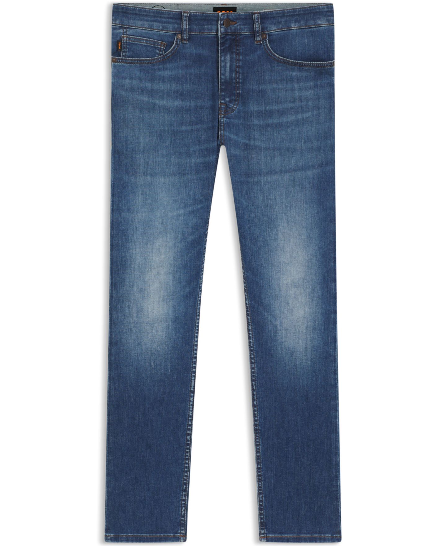 Мужские джинсы Hugo Boss Delaware Soft-Motion Denim Slim-Fit, цвет: Синий — фото 2