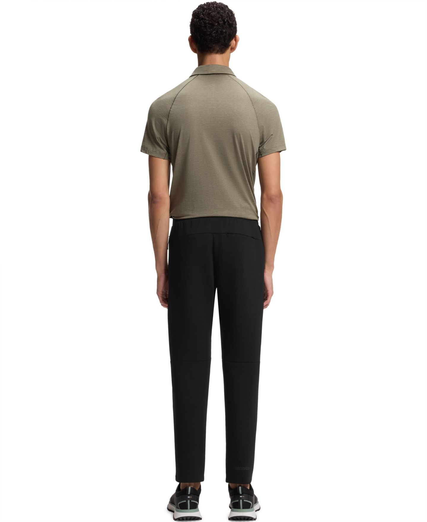 Мужские брюки Hugo Boss Reflective Details Regular-Fit Tracksuit, цвет: Чёрный — фото 4