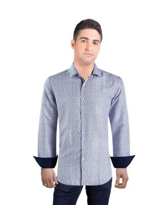 Men's Slim Fit Paisley Shirt By