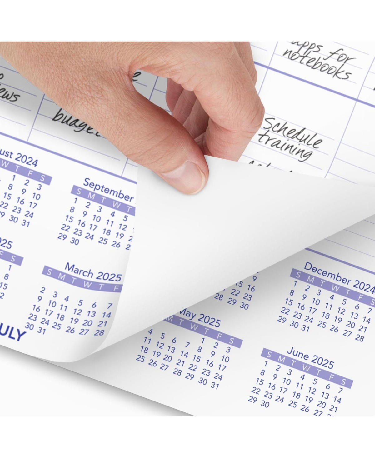 Gnuadz Academic Wall Calendar Monthly Daily Blocks