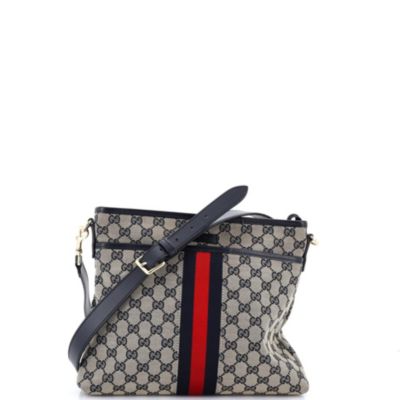Small Front Pocket Web Messenger GG Canvas
