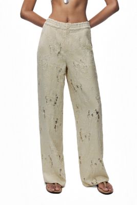 Women's Jacquard Wide-Leg Trousers
