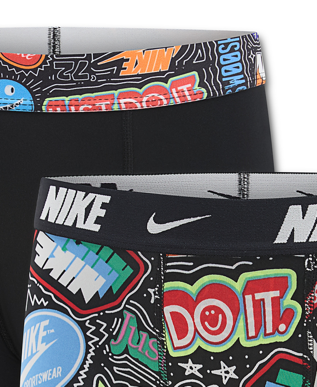 Nike Boys' 8-20 Printed Long Boxer Briefs, 2-Pack