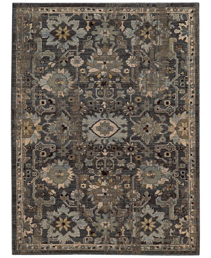 Tommy Bahama Home Vintage 668N Blue 7' 10" x 10' 10" Area Rug Macy's