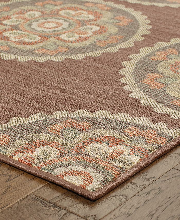 Tommy Bahama Home Cabana Indoor/Outdoor 501M Brown 5' 3" x 7' 6" Area