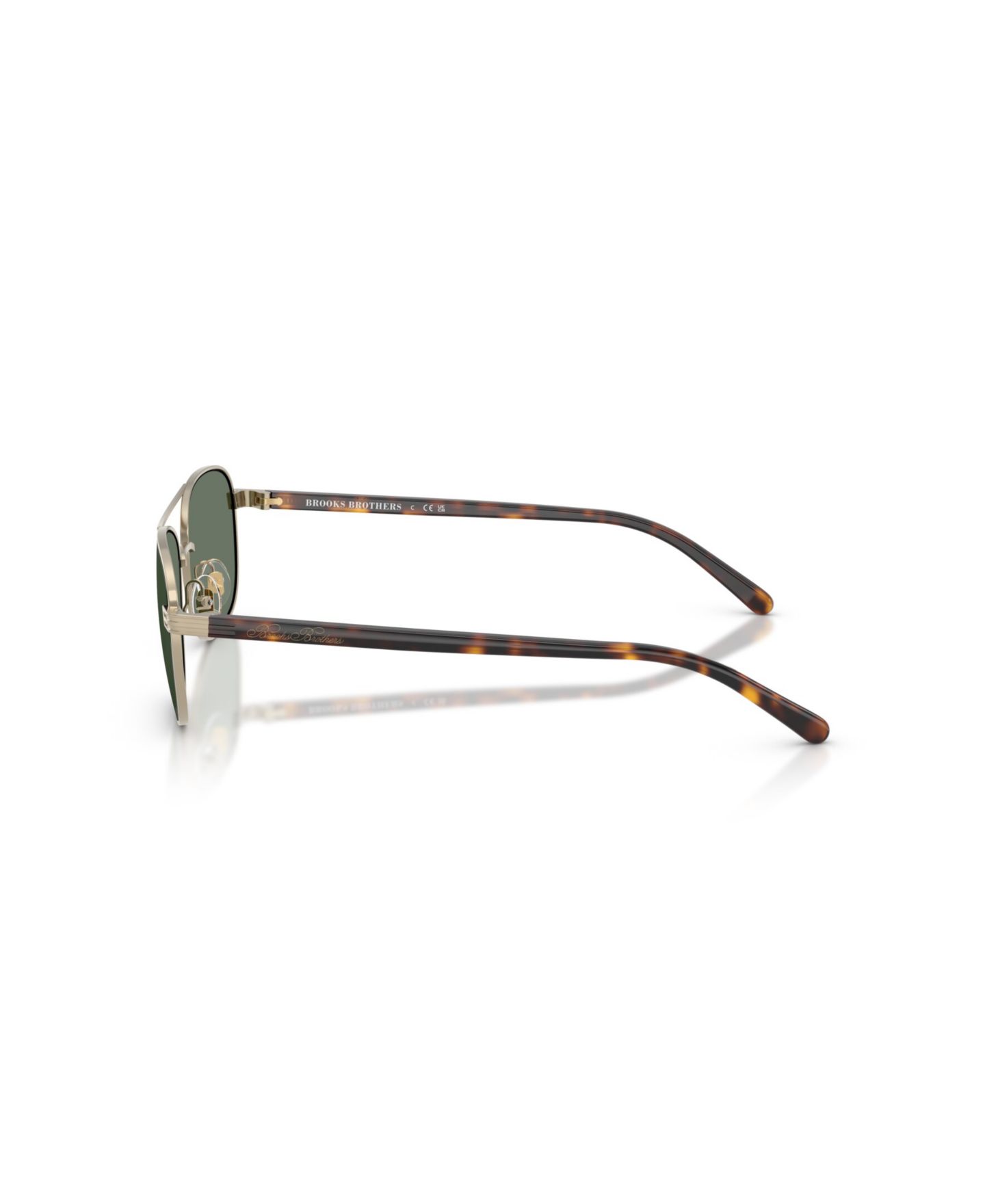 Мужские солнцезащитные очки Brooks Brothers Sunglasses, BB4072, цвет: Матовый золотой — фото 3